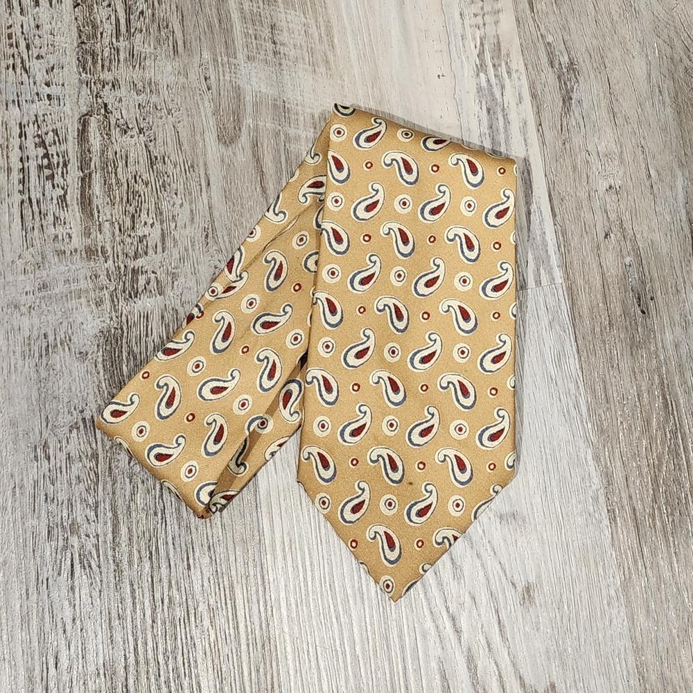 Burberry's of London Yellow Paisley Tie